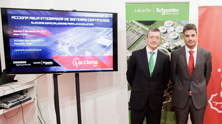 Acciona Agua, certificada como integrador de sistemas de Siemens y Schneider Electric